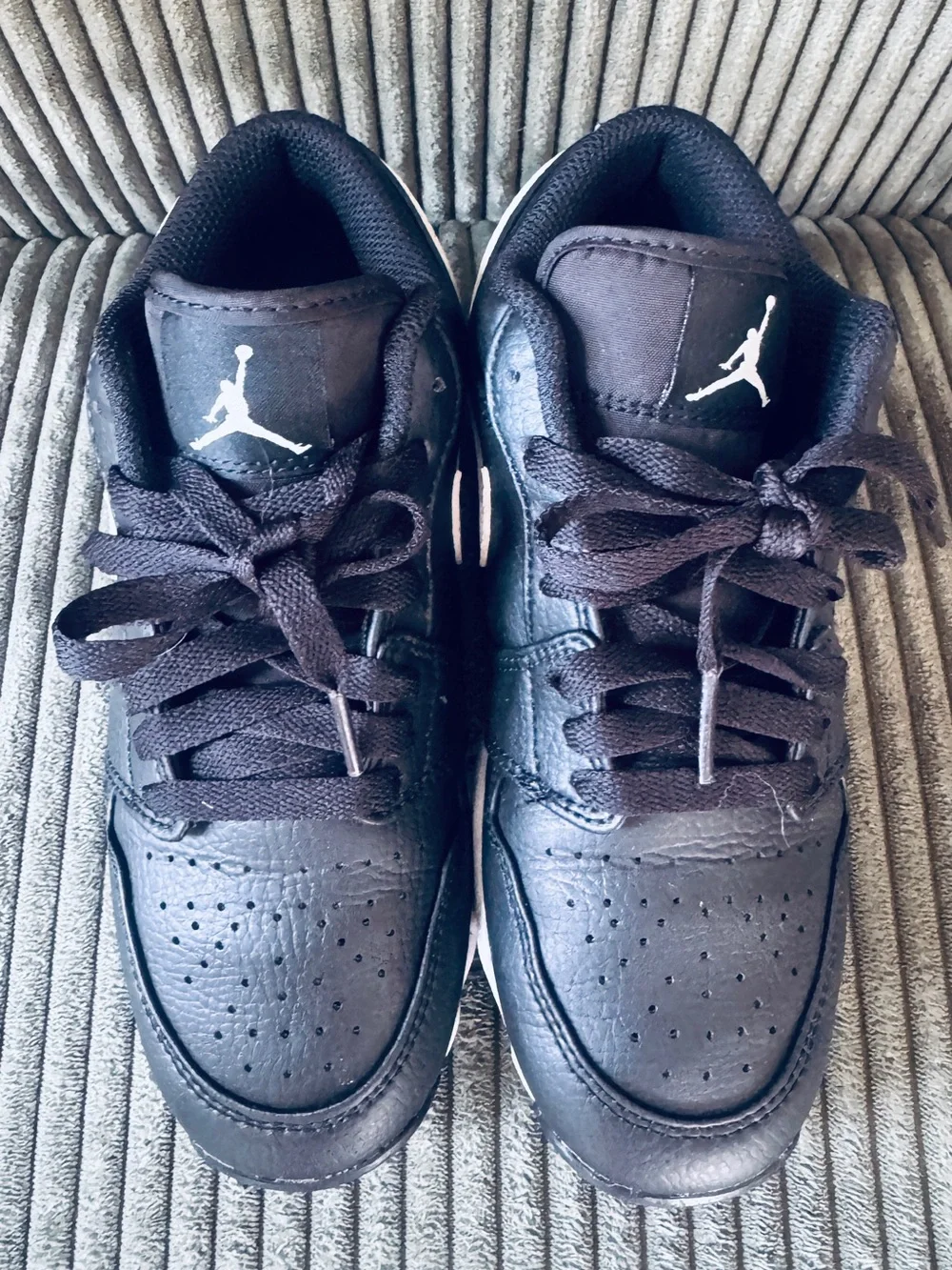 Nike Air Jordan Black Football Cleats with White Jumpman Logo